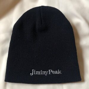 Jiminy Peak ski cap. New. Black with white lettering.